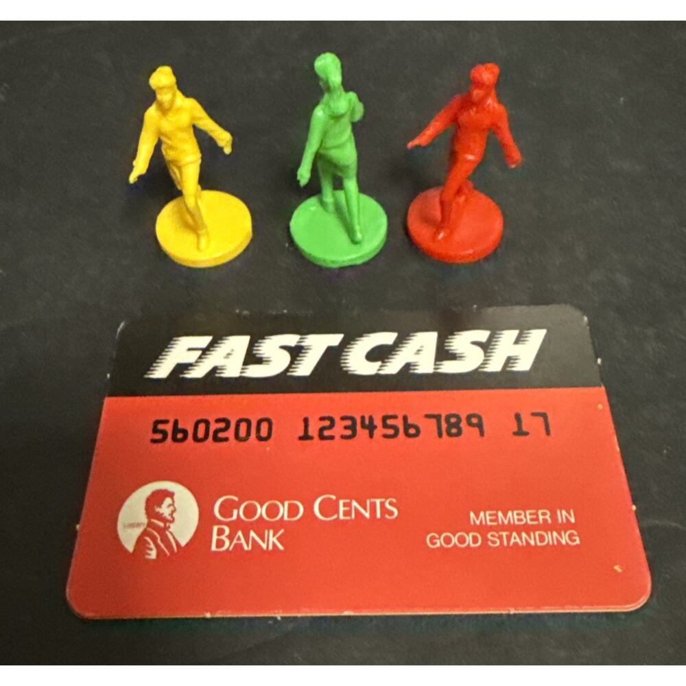 Mall Madness Board Game 1996 Replacement Parts PIeces Tokens Set of 3 + Red Card